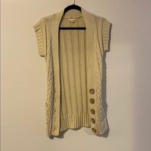 Boho sleeveless cardigan